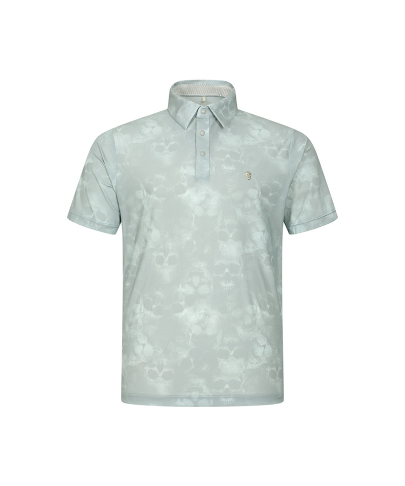 Amazing Cre Men's Nanogram Alex Pattern Accordio T-Shirt - Light Grey