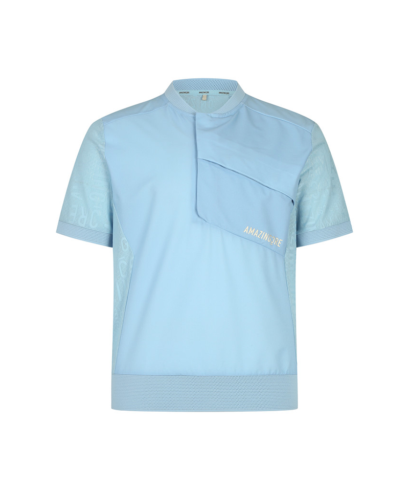 Amazing Cre Men's AI1 air circuit hybrid T-Shirt - Light Blue