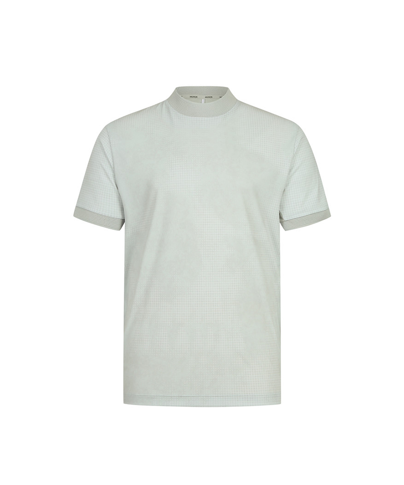 Amazing Cre Men Air Circuit Hybrid High Neck T-Shirt - Light Grey
