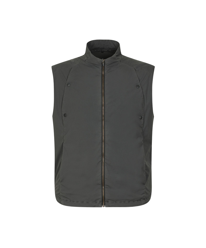 Amazing Cre Men's Natural Tech Dyeing Vest - Dark Grey