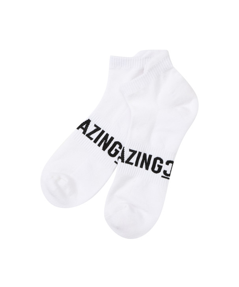 Amazing Cre Logo Point Sneakers Socks - White