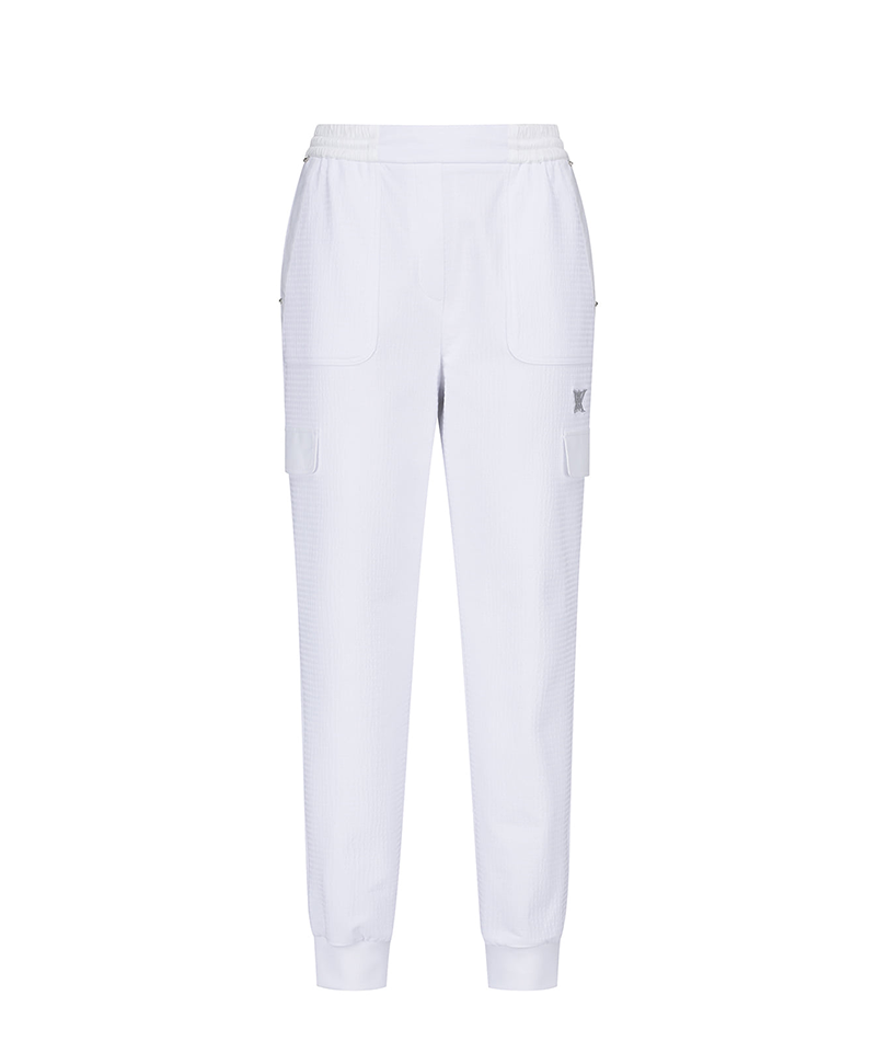 Women's Front Pocket Point Jogger Pt - White
