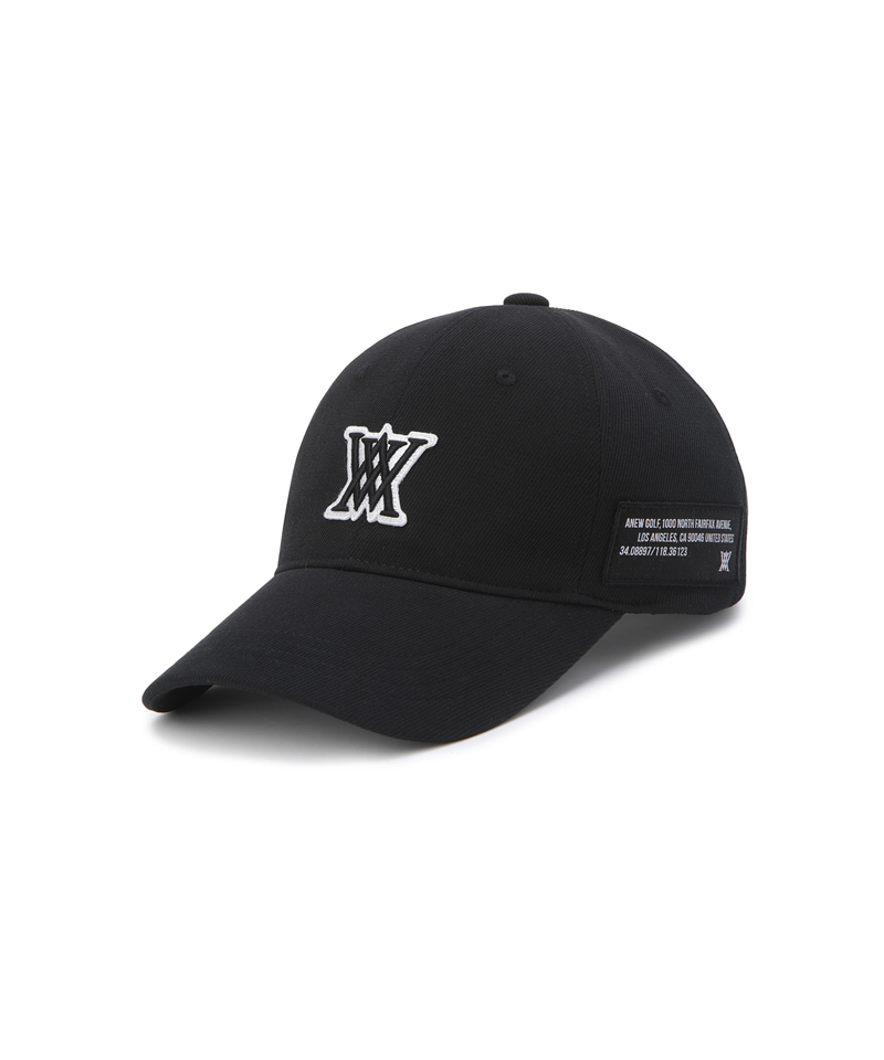 Unisex Cotton Ball Cap - Black
