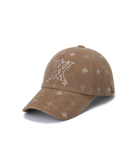 Unisex Corduroy Cap - Beige