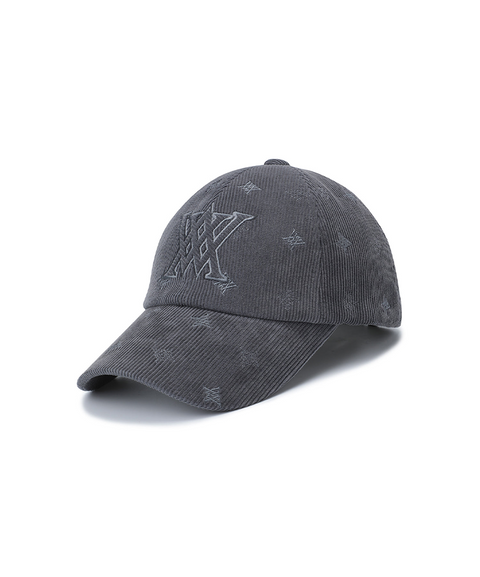 Unisex Corduroy Cap - Dark Grey
