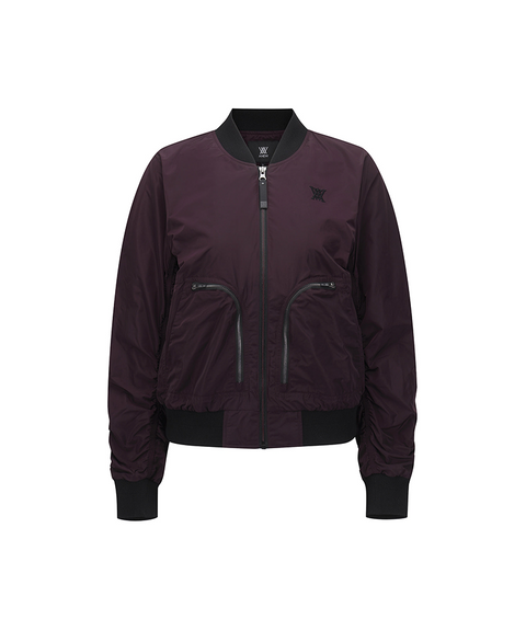 Women's FA Signature MA-1 Jacket - Burgundy