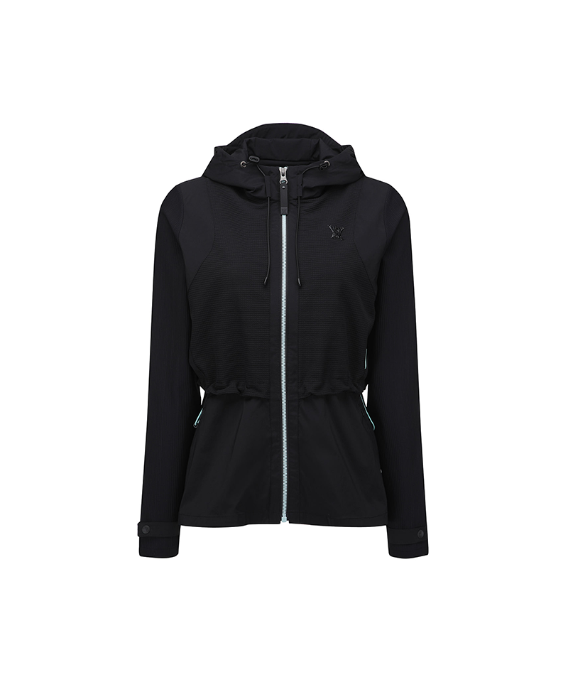 Women's FA Mid Legth Hooded Jacket - Black