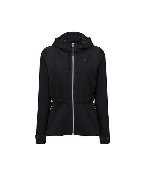 Women's FA Mid Legth Hooded Jacket - Black