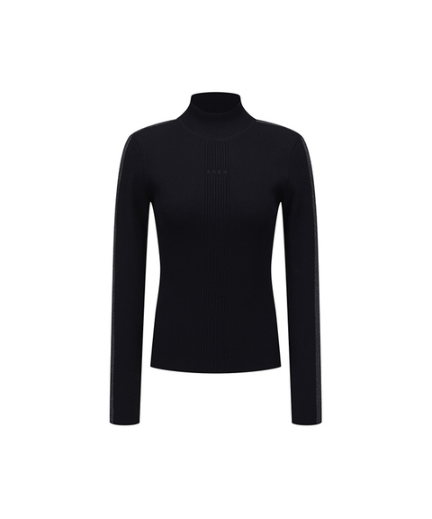 Women's FA Mock Neck Sweater - Black