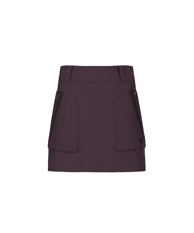 Women's FA Cargo A Line Skirt - Burgundy