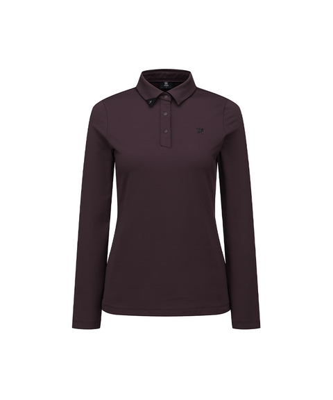 Women's FA Essential Long T-Shirts - Burgundy