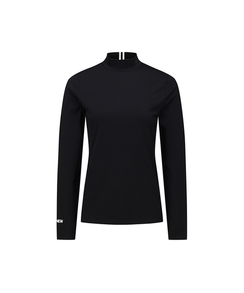 Women's FA Essential High Neck Baselayer - Black