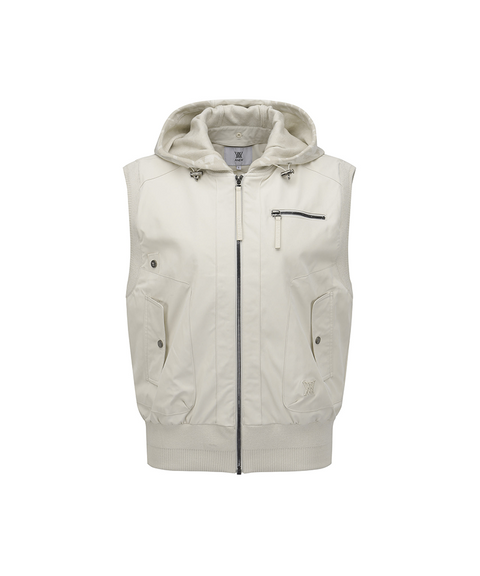 Women's FA Hooded Vest - Light Beige