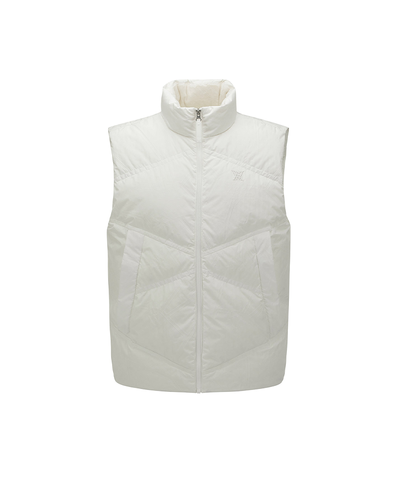 Men's WI New Pattern Down Vest - Ivory