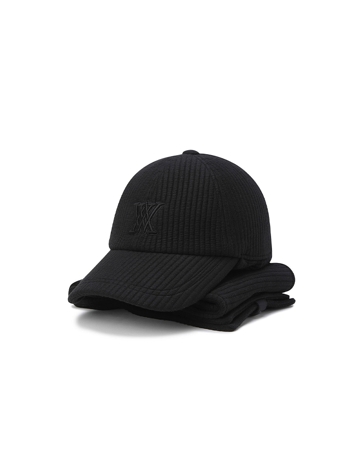 Unisex Muffler Cap - Black