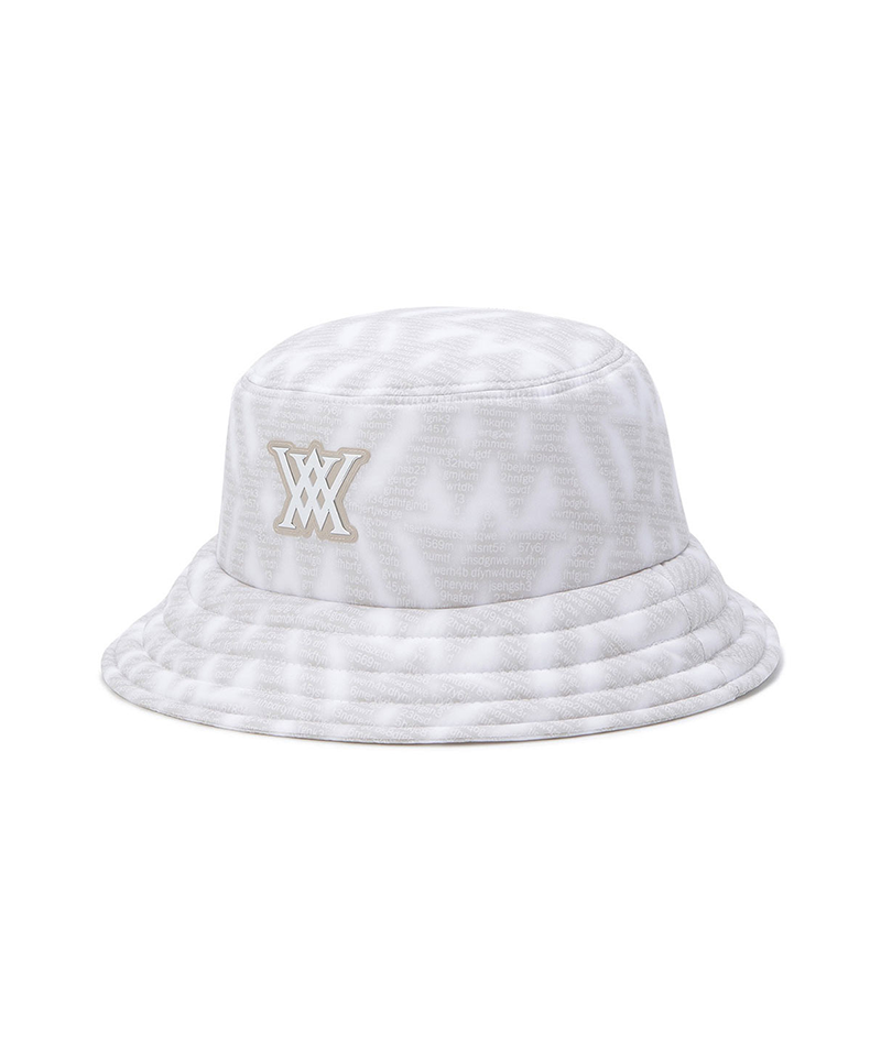 Uni Logo Pattern Hat - Beige
