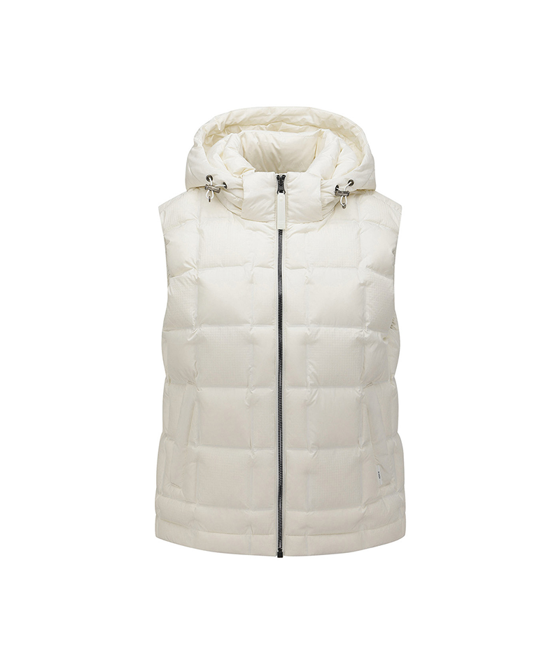 Women's WI Heavy Shadow Swing Down Vest - Cream