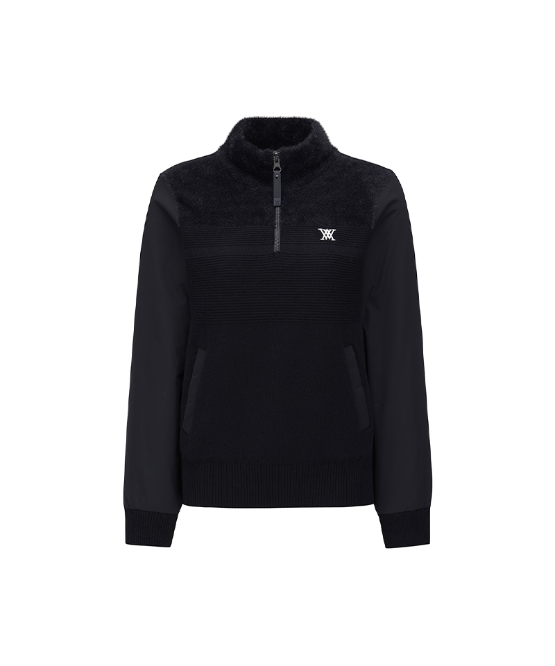 Women's WI Half Zip Sweater - Black