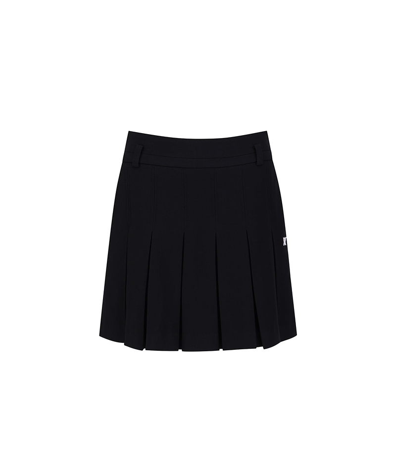 Women's WI Brushed Fleece Pleated Skirt - Black