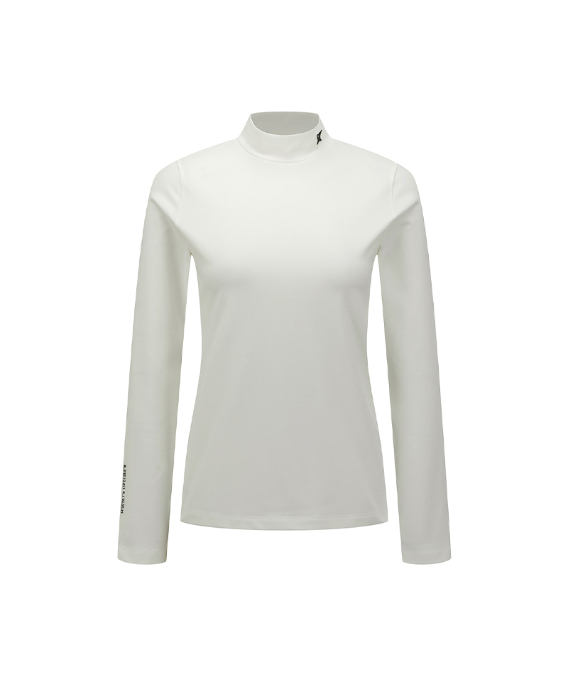 Women's WI Essential High Neck Baselayer - Ivory
