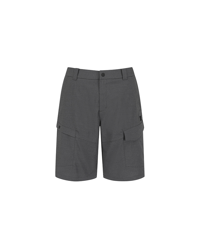 Men's Incision Pocket Half Pants - Dark Grey
