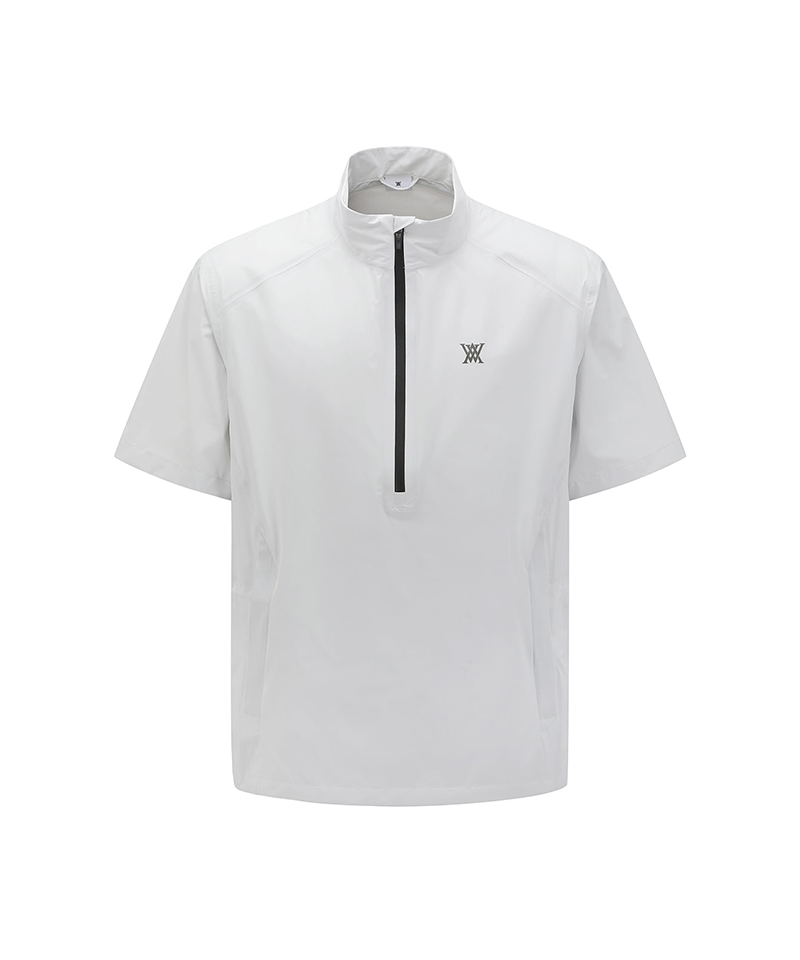 Men's Logo Half Zip Anorak - Ivory