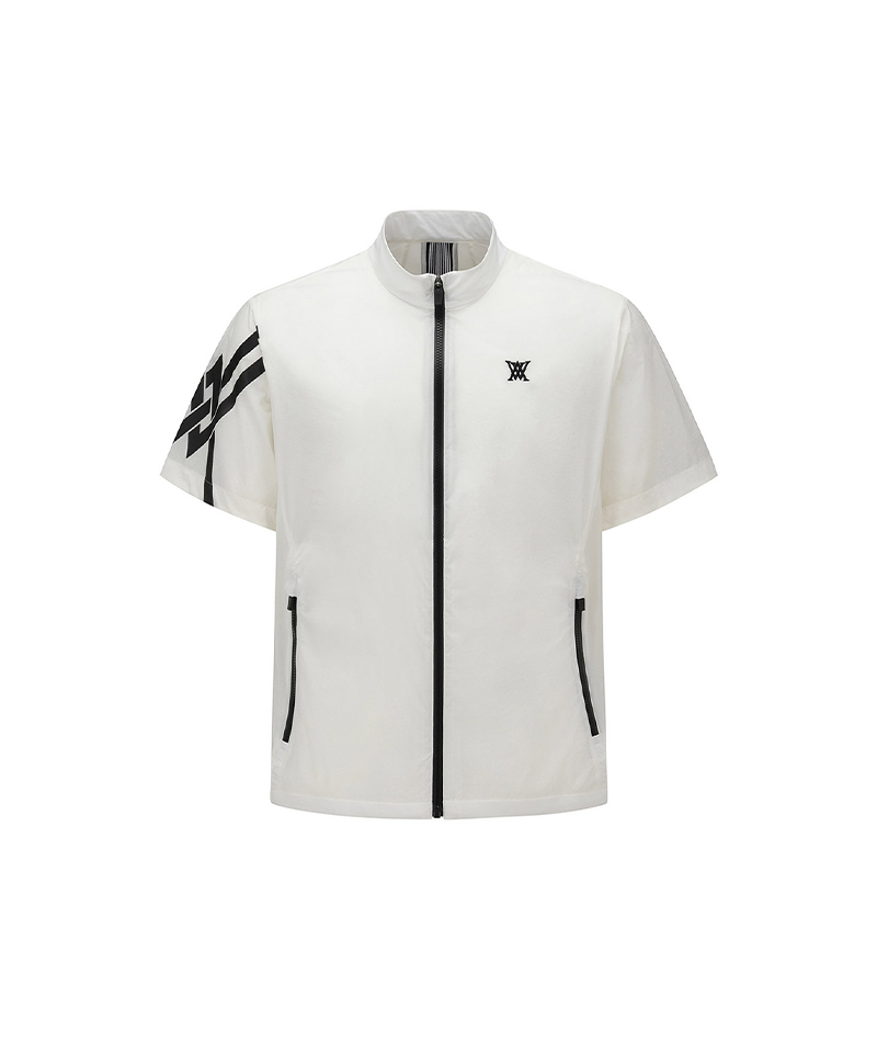 Men's Short Sleeve Lightweight Jacket - Cream