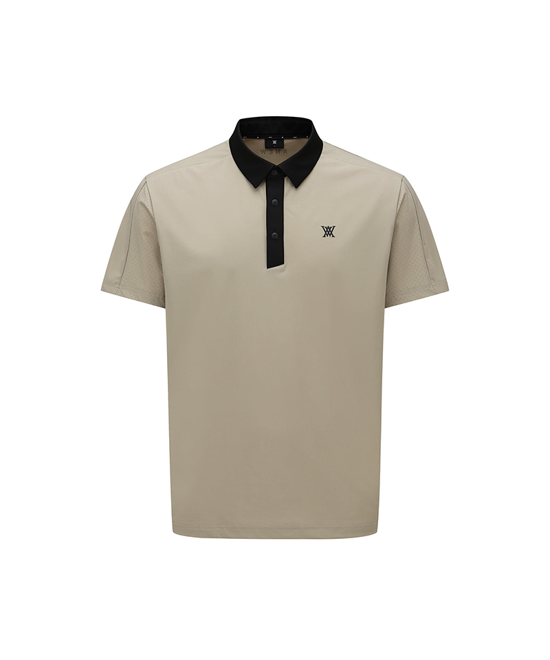 Men's Hybrid Solid T-Shirt - Beige