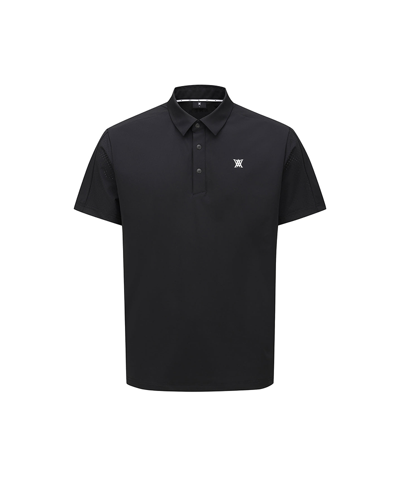 Men's Hybrid Solid T-Shirt - Black