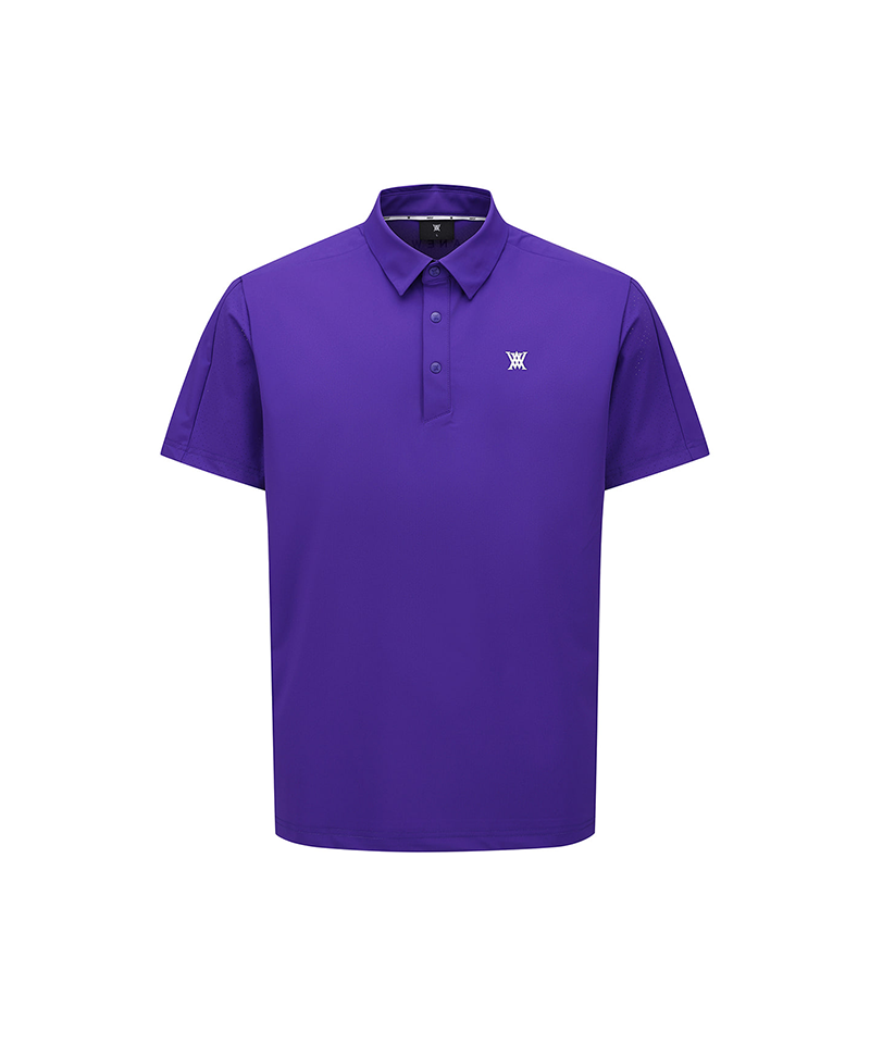 Men's Hybrid Solid T-Shirt - Purple