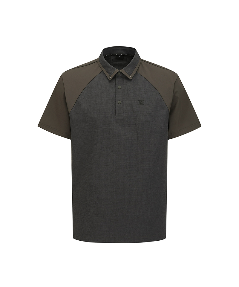 Men's Back Logo Point T-Shirt - Dark Grey