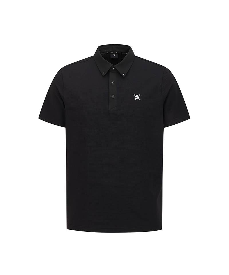 Men's Back Contrast T-Shirt - Black