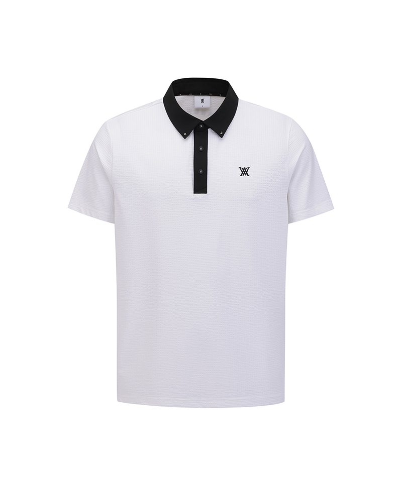Men's Back Contrast T-Shirt - White