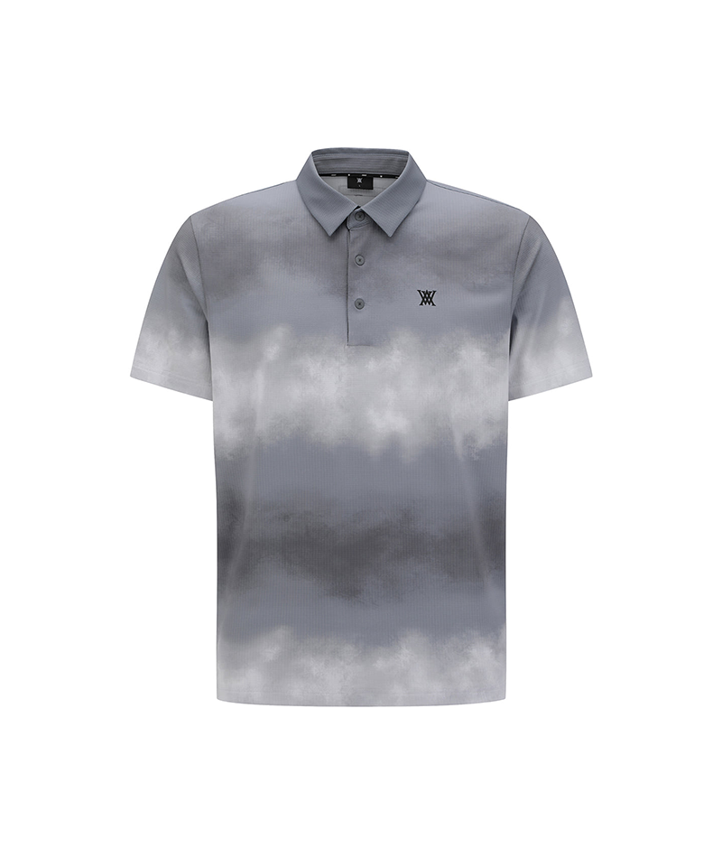 Men's Aurora Pattern T-Shirt - Dark Grey