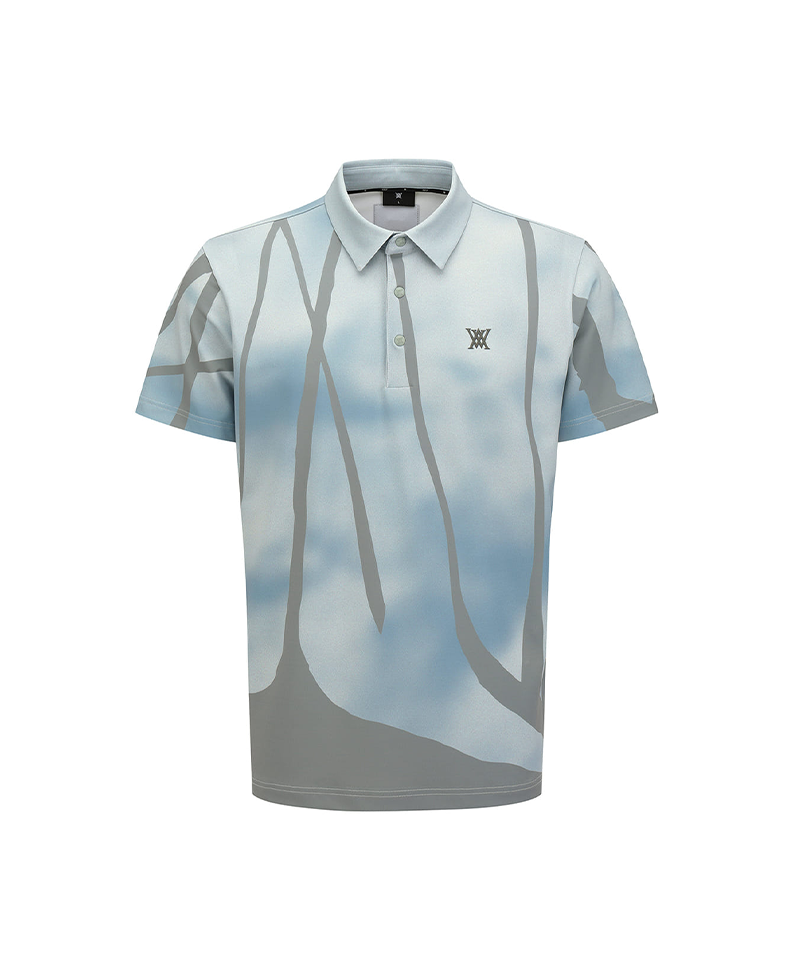 Men Check Short T-Shirt - Khaki