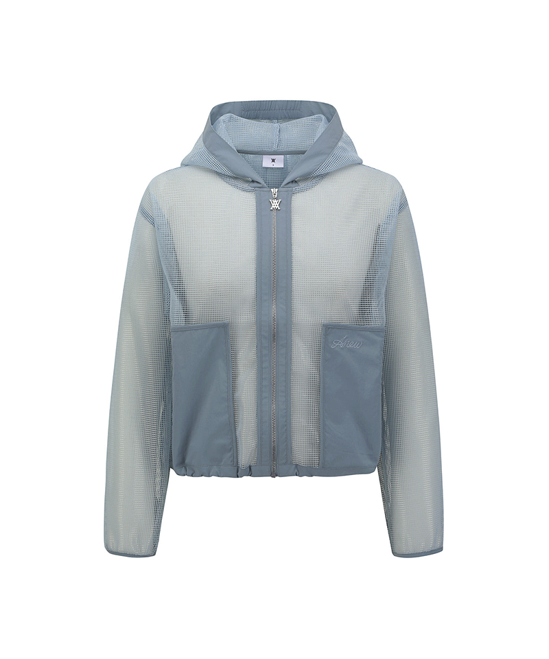 Women's Hooded Athleisure Jacket - Light Grey