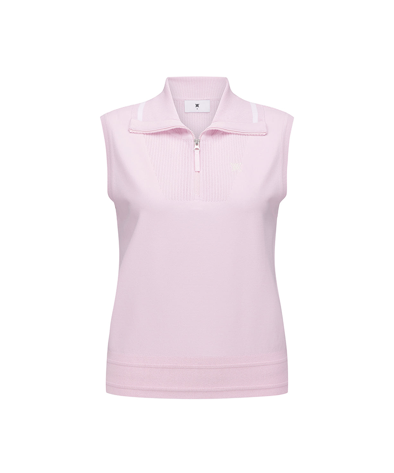 Women's Sailor Collar Knit Vest - Lavender