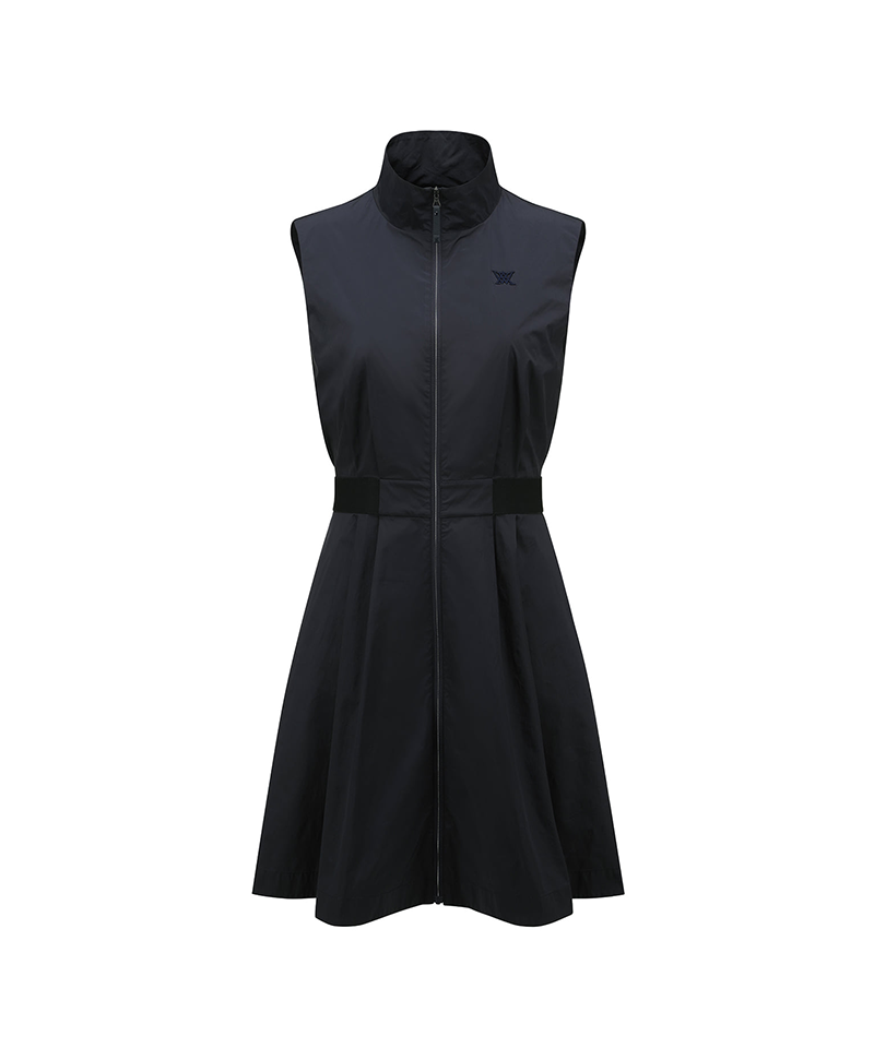 Women's Sleeveless Open One Piece - Navy