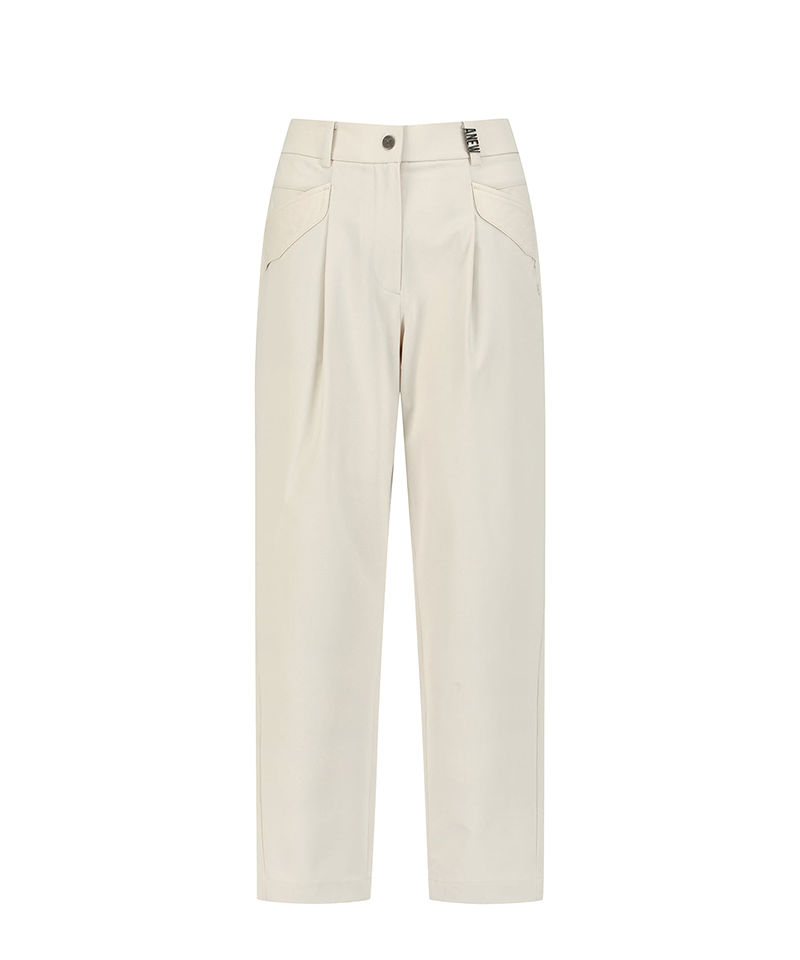 Women's Tapered Zip Point Pants - Beige