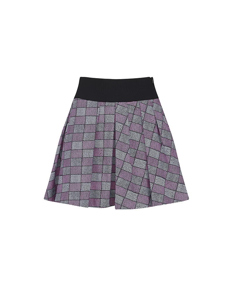 Women's Pattern Golf Skirt - Pink