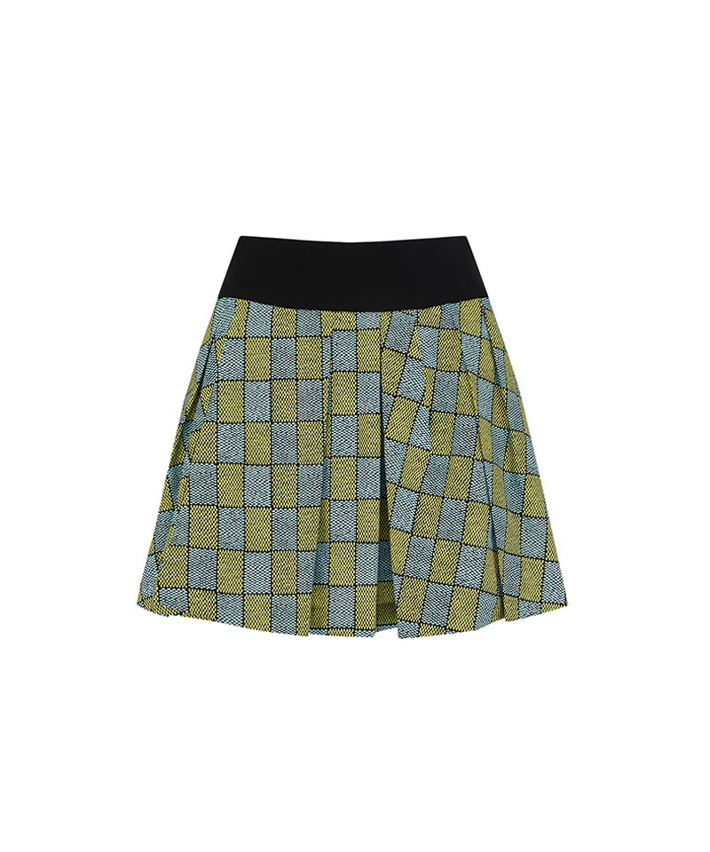 Women's Pattern Skirt - Yellow