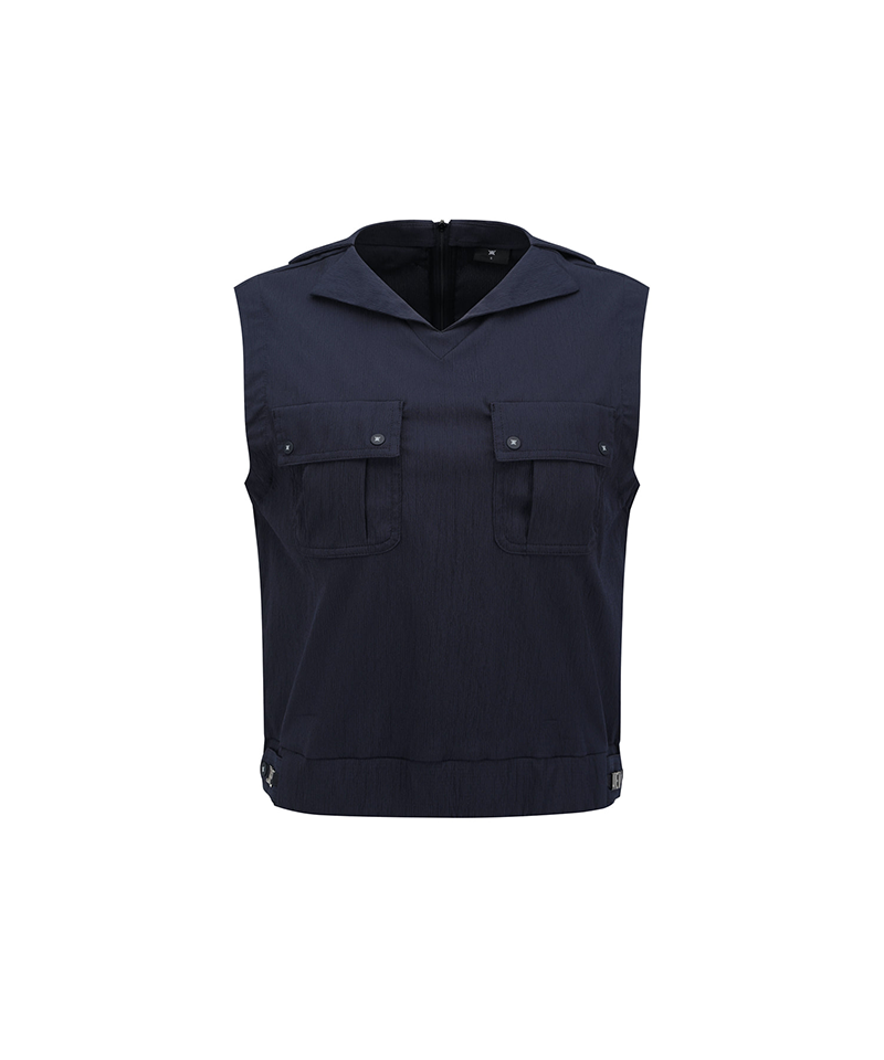 Women's Big Pocket Vest - Navy