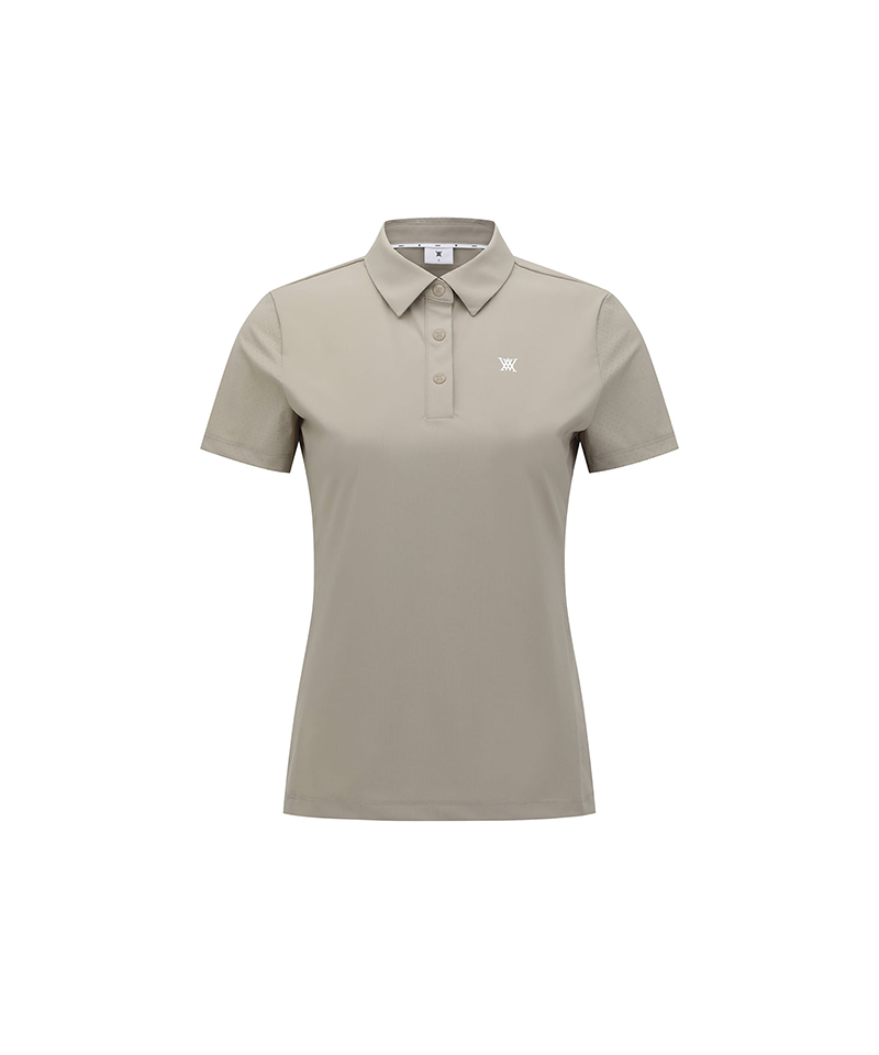 Women's Hybrid Solid T-Shirt - Beige