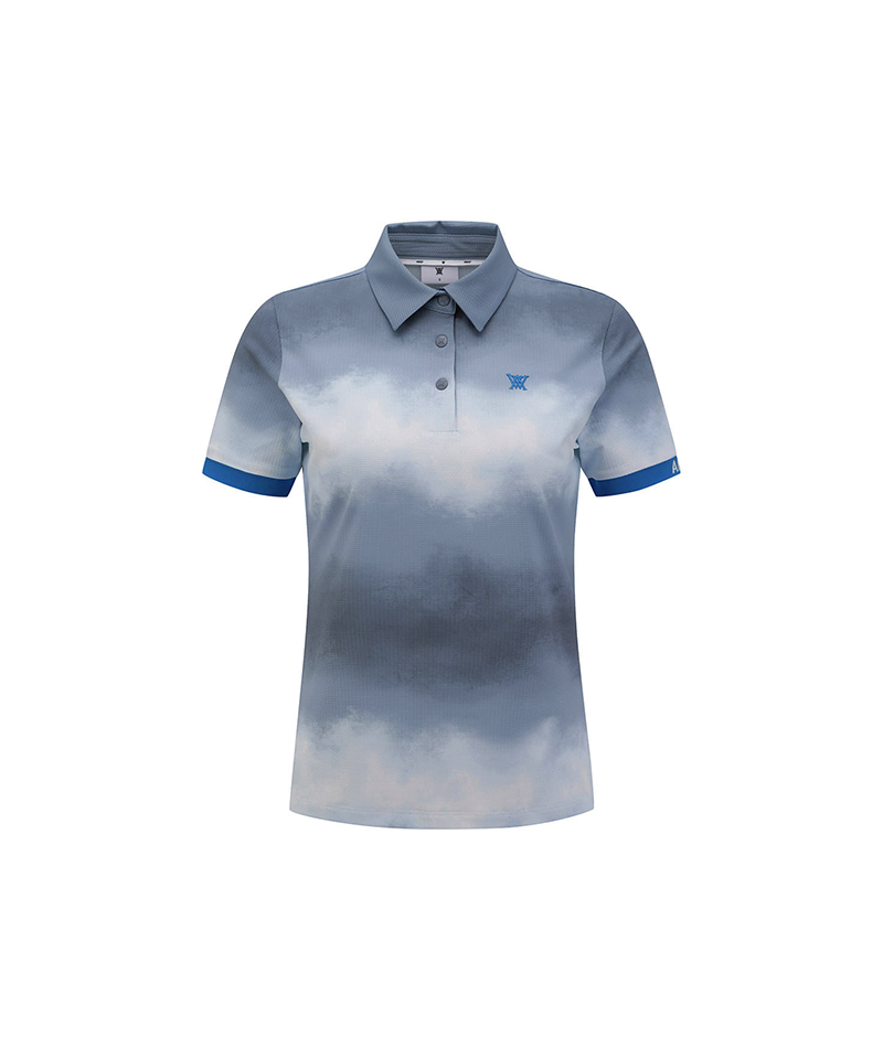 Women's Aurora Pattern T-Shirt - Dark Grey