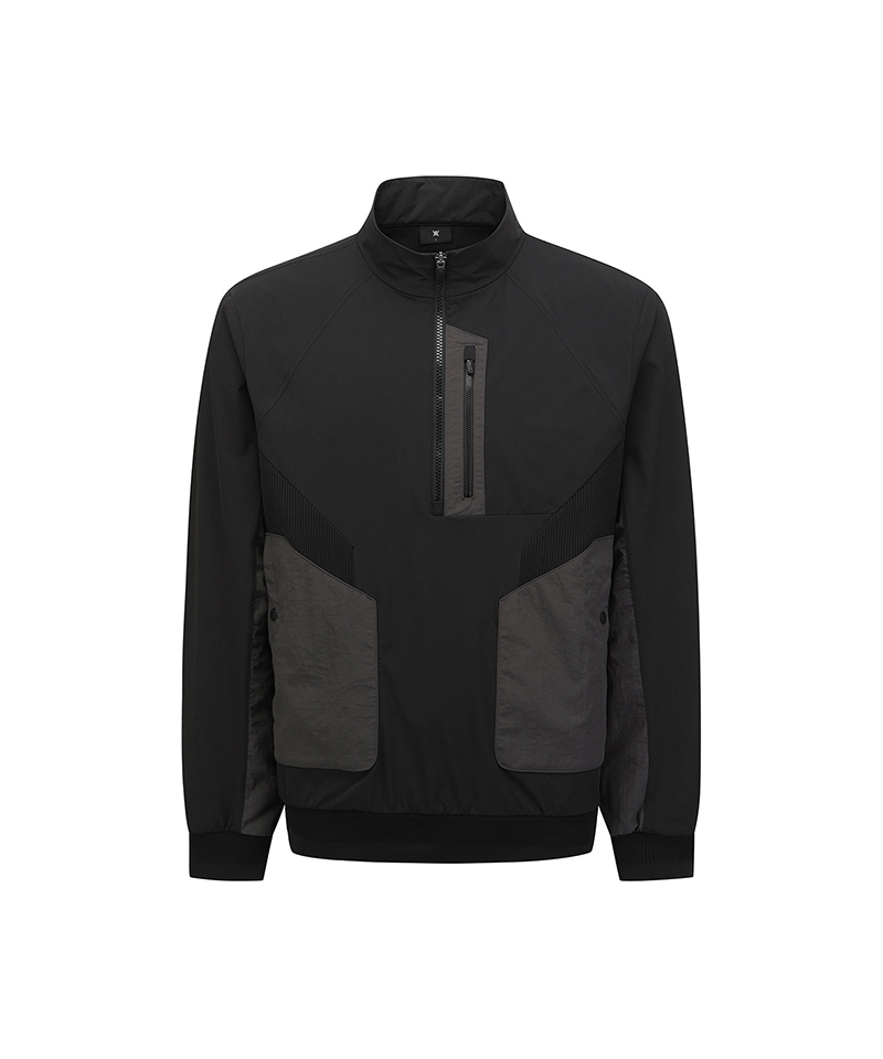 Men's Incision Anorak Jacket - Black