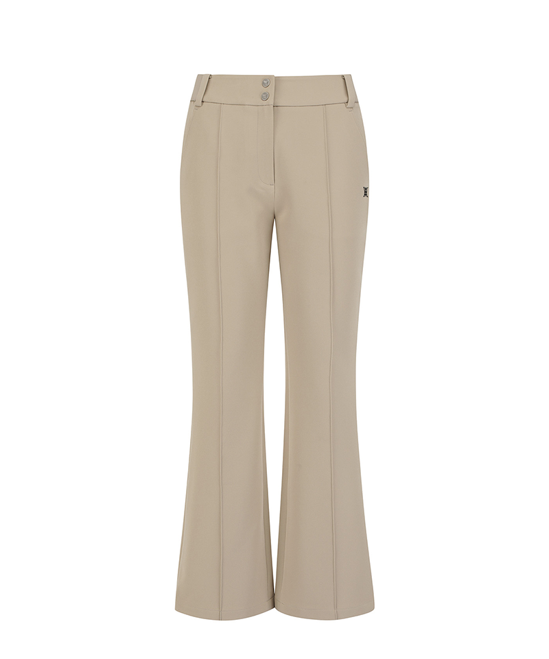 Women's Boot Cut Pants - Beige