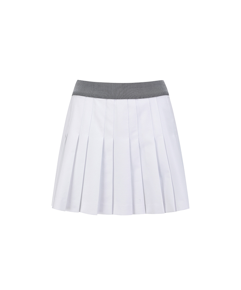 Women's Essential Pleats Skirt - White