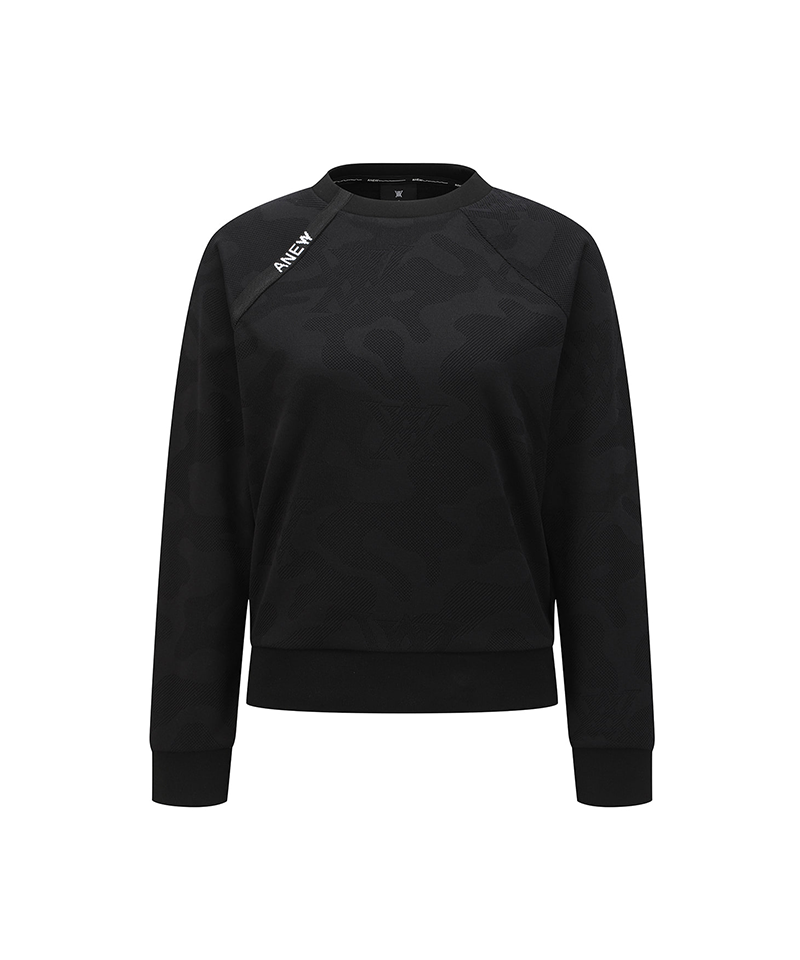 Women's SP Camo Jacquard Sweatshirt - Black
