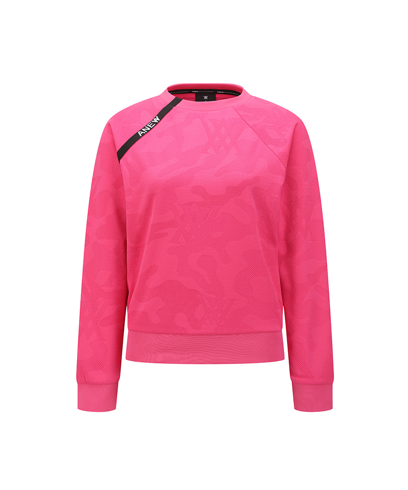 Women's SP Camo Jacquard Sweatshirt - Hot Pink