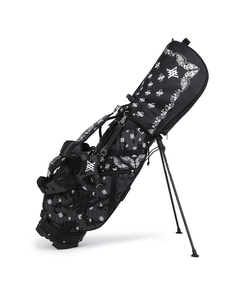 9 Unisex Paisley Stand Bag - Black